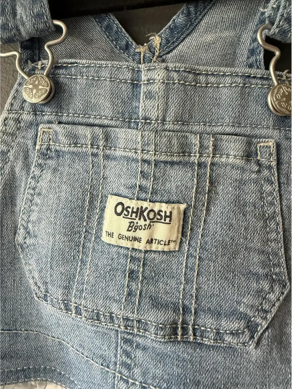 OshKosh B'gosh Denim and White Eyelet Dress for Girls